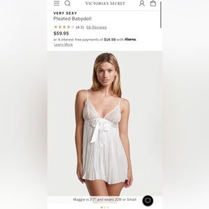 Victoria Secret Pleated BabyDoll